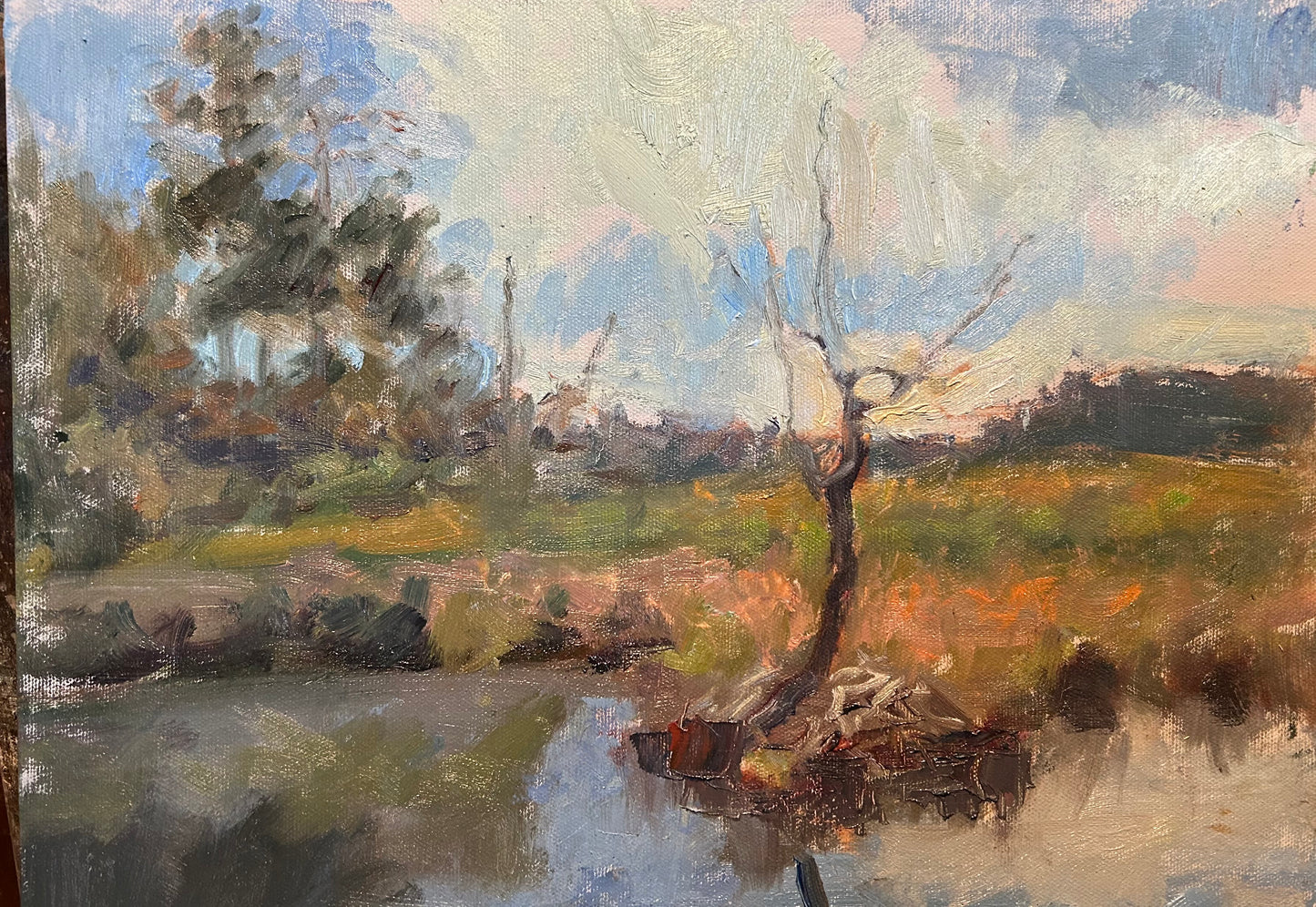 At White Memorial (12 x 16 Inches)