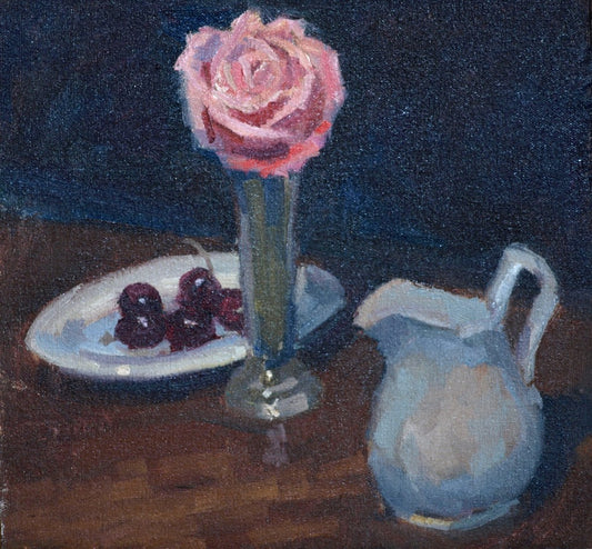 Cherries Pitcher Rose (12 x 12 Inches)