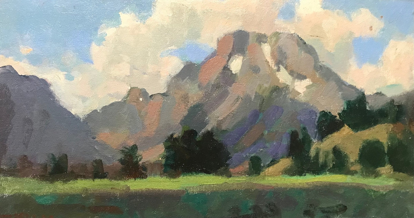 Clouds – Mt. Moran (9 x 16 Inches)
