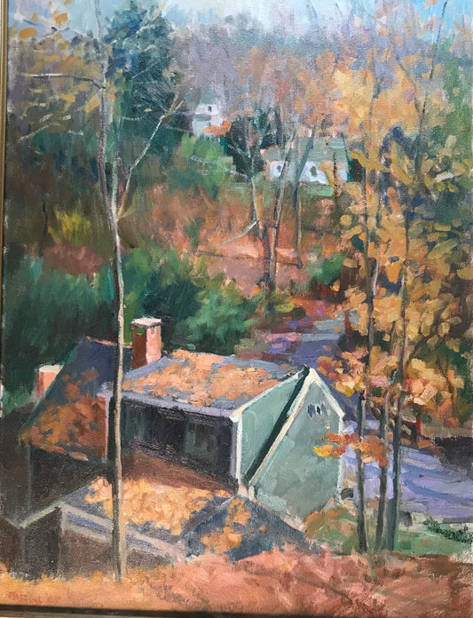 Fred’s House from Above (24 x 18 Inches)