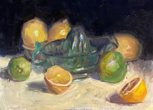 Juicer with Lemons and Limes (11 x 14 Inches)