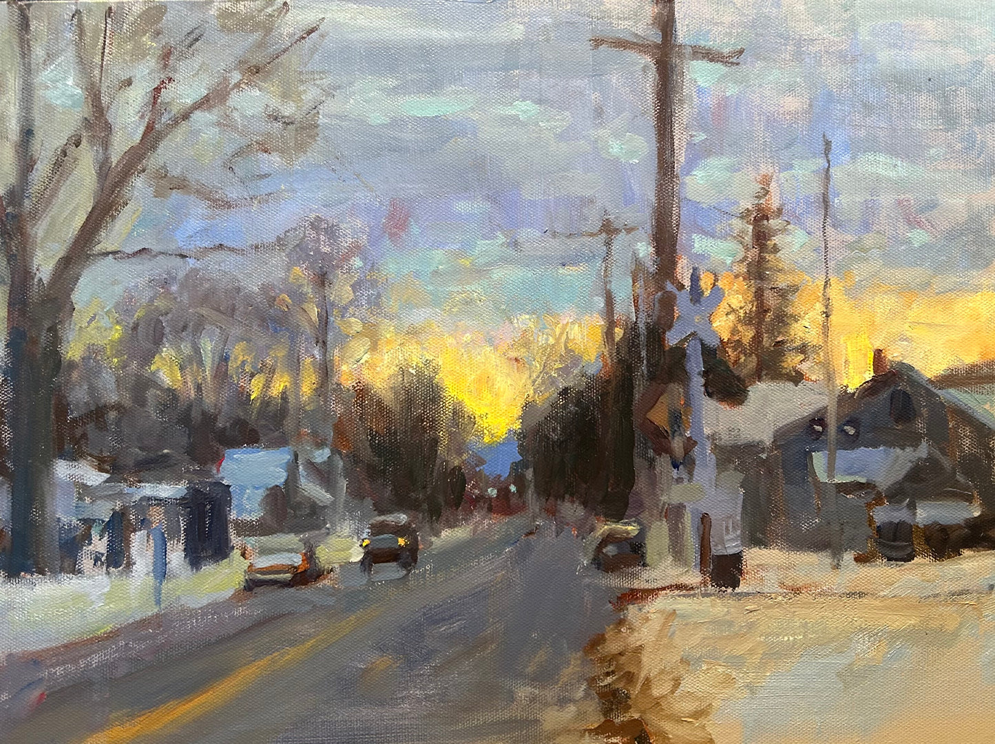 Late Afternoon, Kent (12 x 16 Inches)