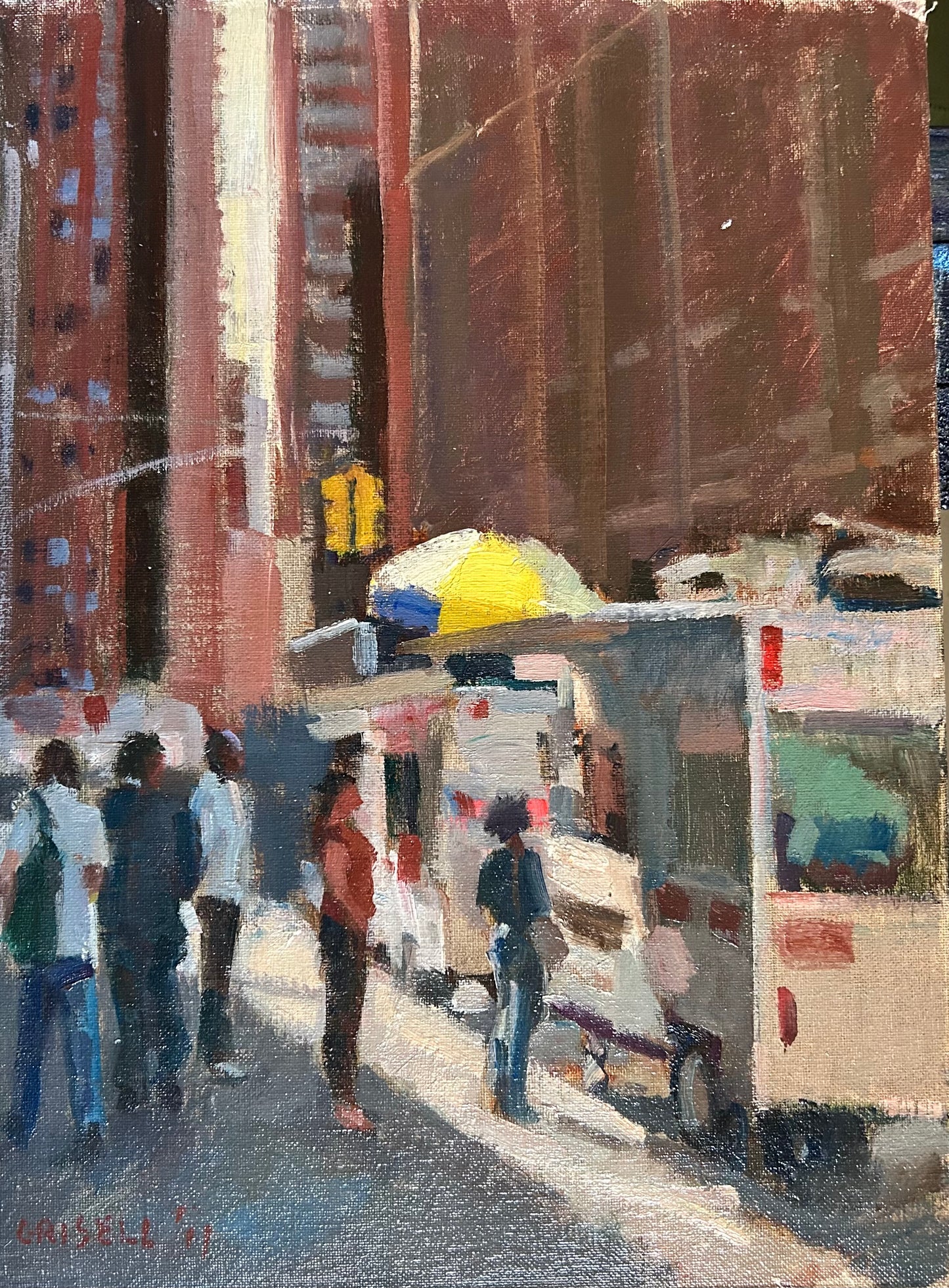 Street Vendors (16 x 12 Inches)