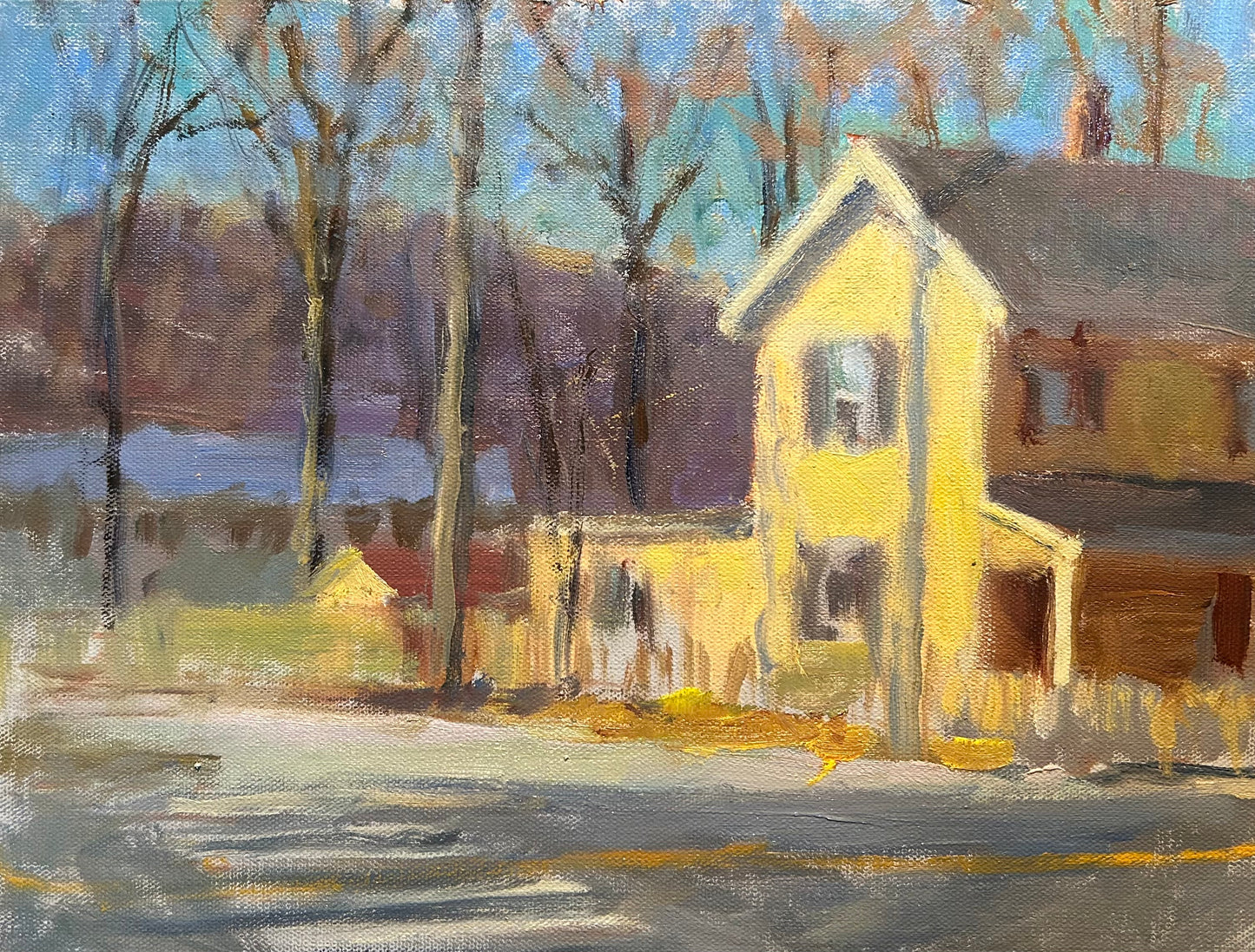 Street Corner in Kent (11 x 14 Inches)