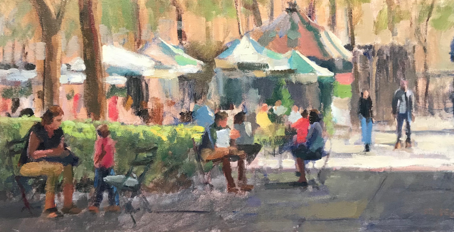 Summer in Bryant Park (12 x 24 Inches)