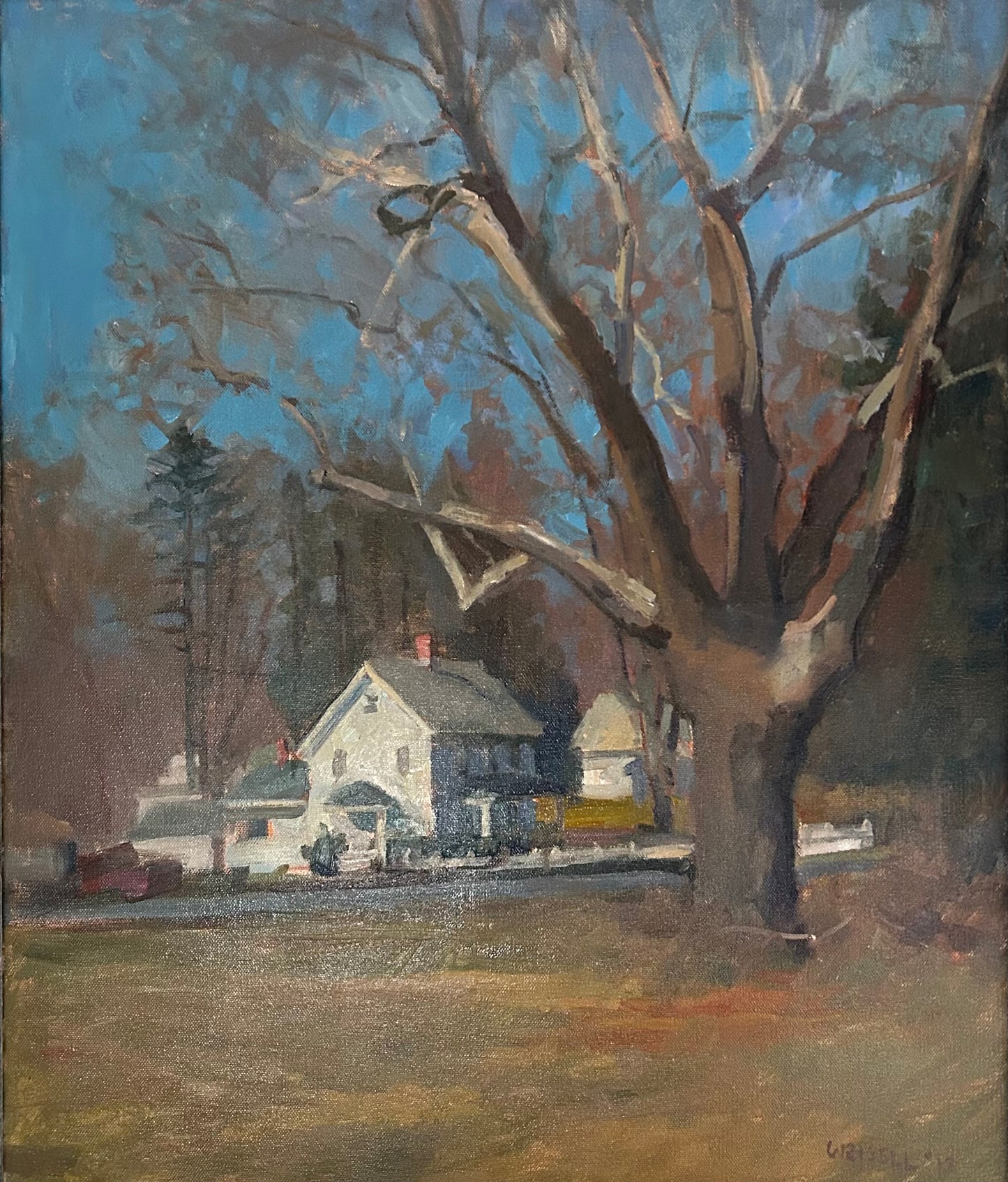 Sycamore at Fireman’s Field (20 x 24 Inches)