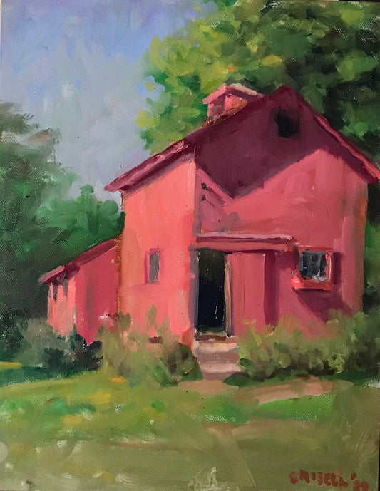 The Barn in May (12 x 11 Inches)