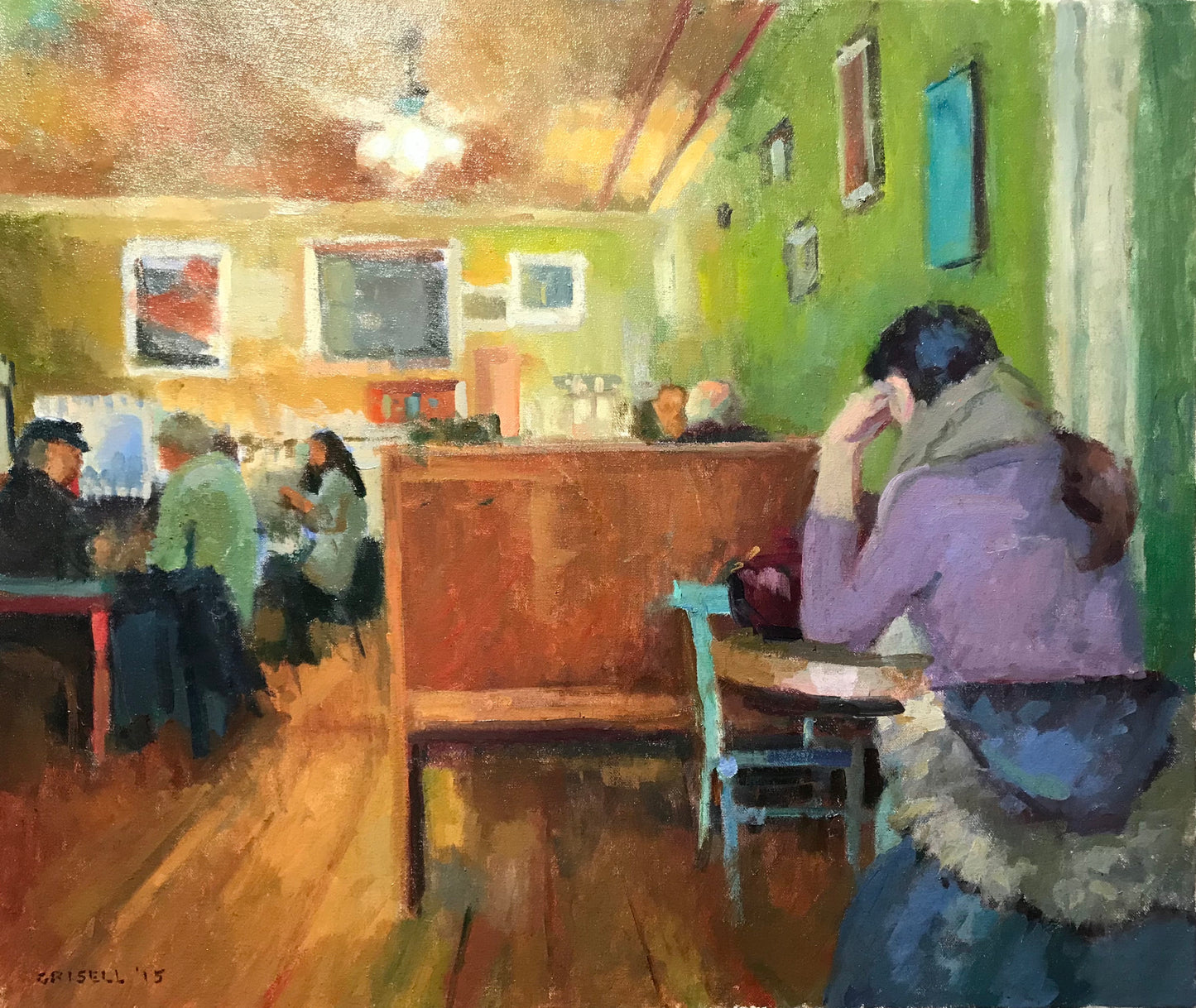 At the Coffee House (20 x 24 Inches)