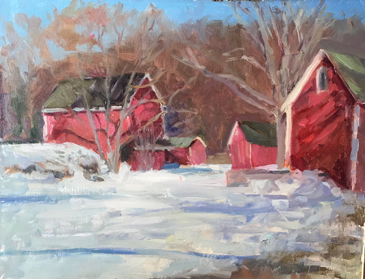 "Austin's Barns" (16 x 20 Inches)