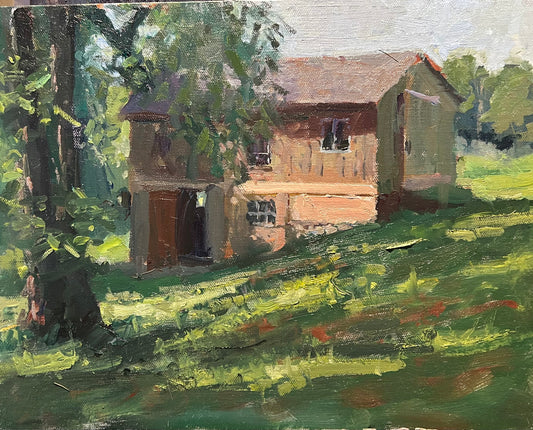 "Barn with Open Door" (11 x 14 Inches)