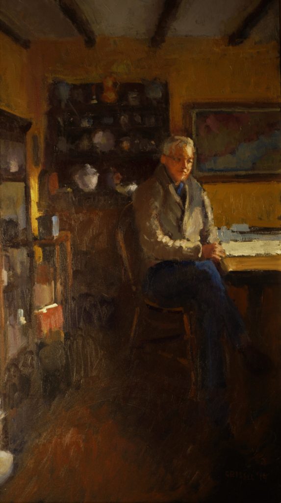 Bill at the Table (36 x 24 Inches)