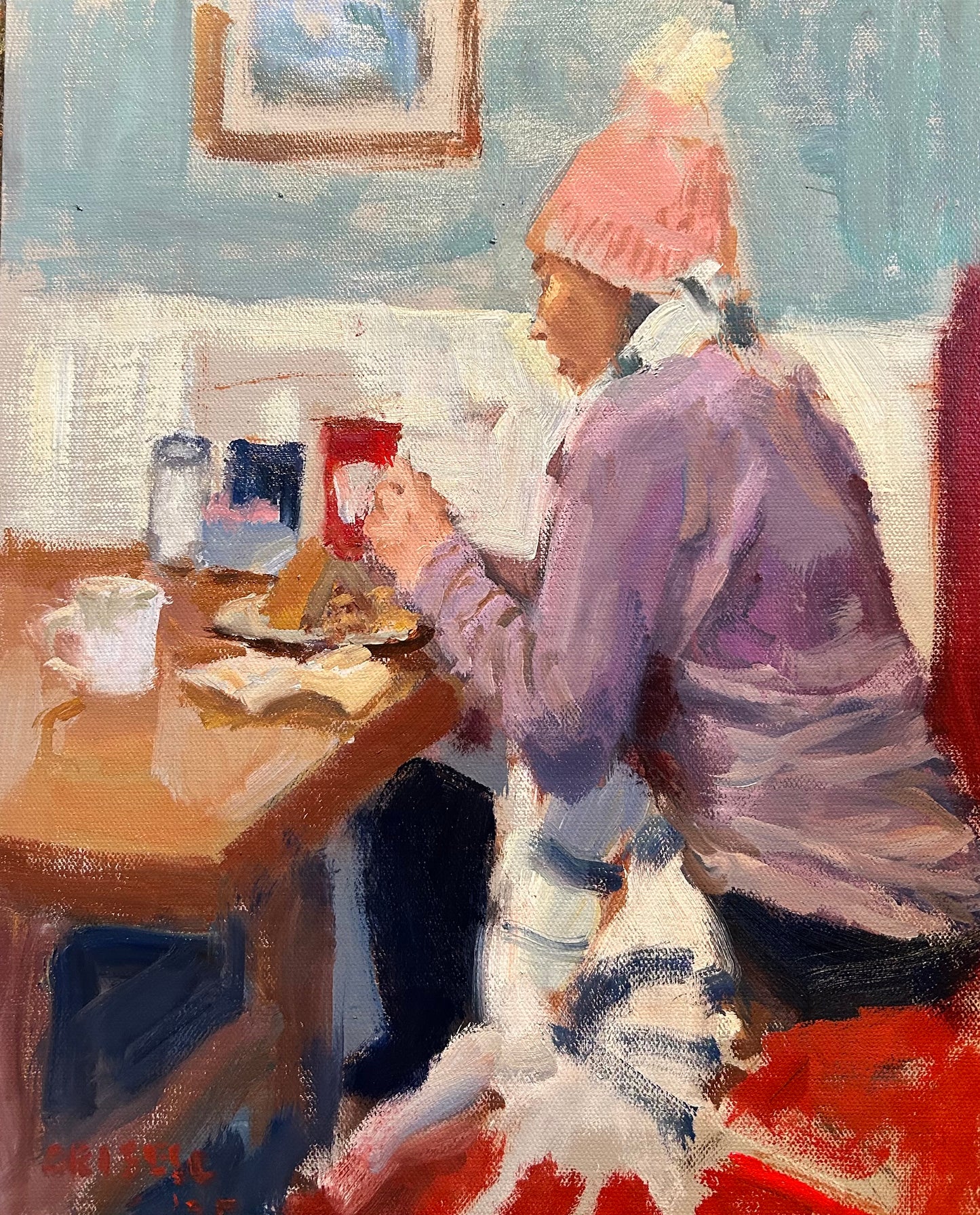 Breakfast at the Diner (14 x 11 Inches)