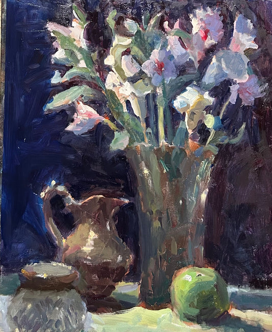 “Callas and Alstroemeria” (20 x 16 Inches)