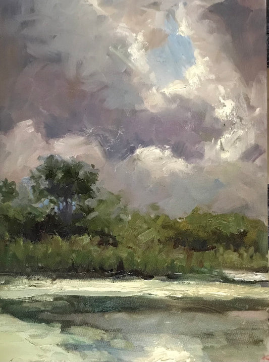 Clouds at Hatch Pond (16x 12 Inches)