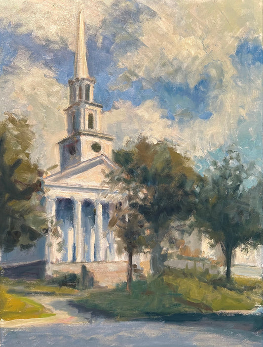 Congregational Church, New Milford (24 x 18 Inches)