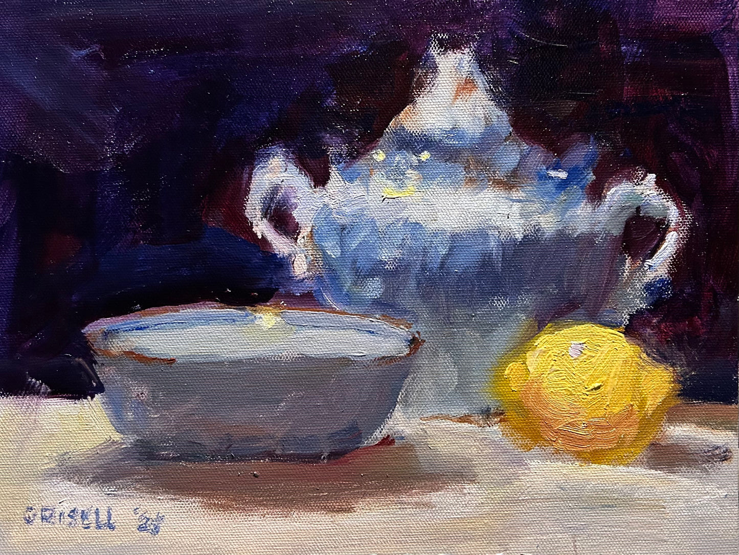 Still Life with Sugar Bowl (9 x 12 Inches)