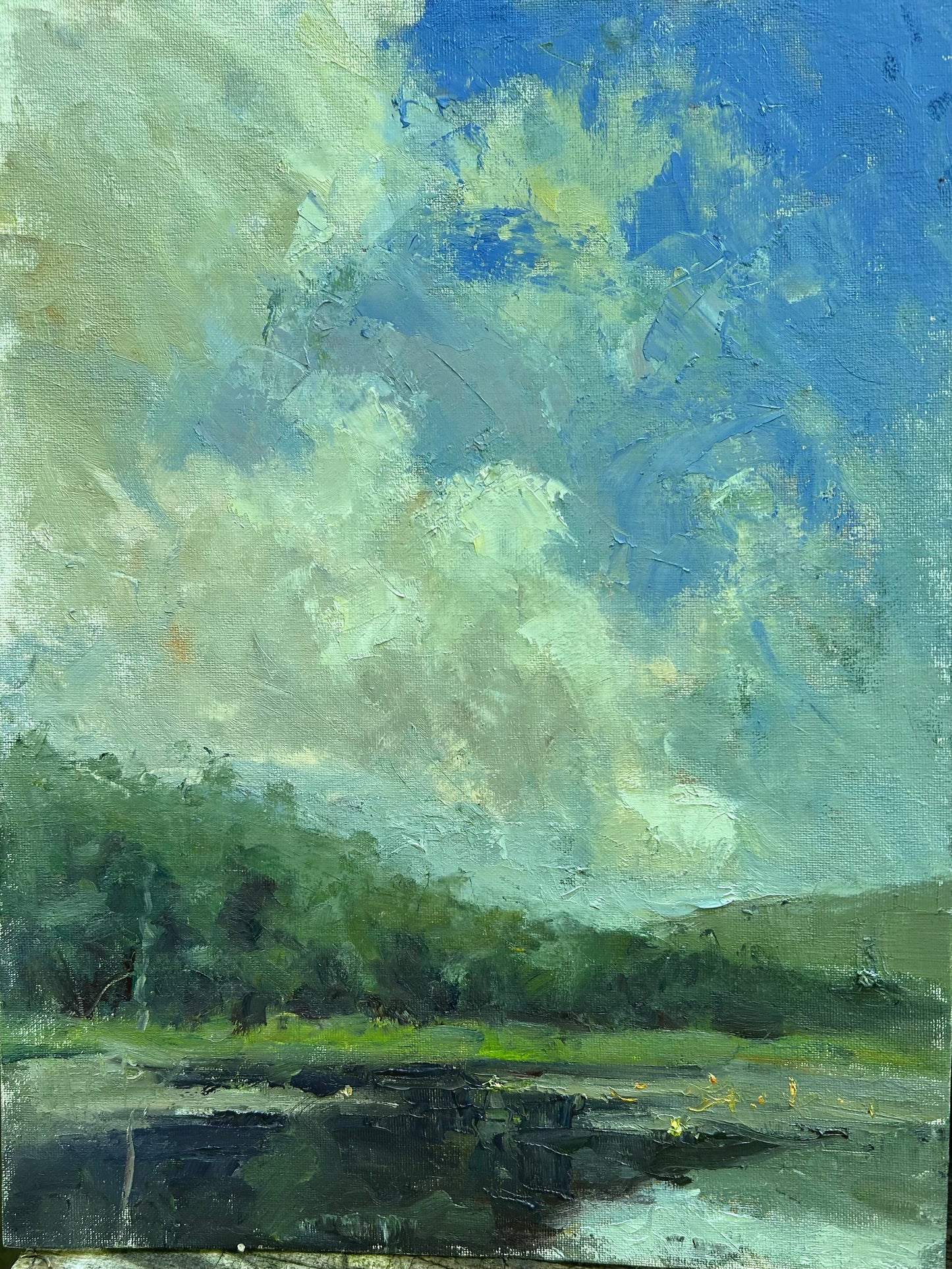 Clouds Over Mud Pond (16 x 12 Inches)