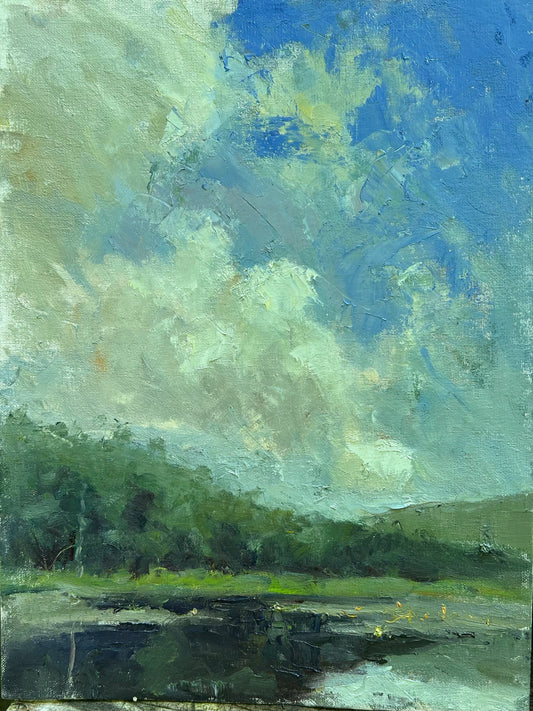 Clouds Over Mud Pond (16 x 12 Inches)