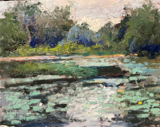 "Pond at Flanders" (11 x 14 Inches)