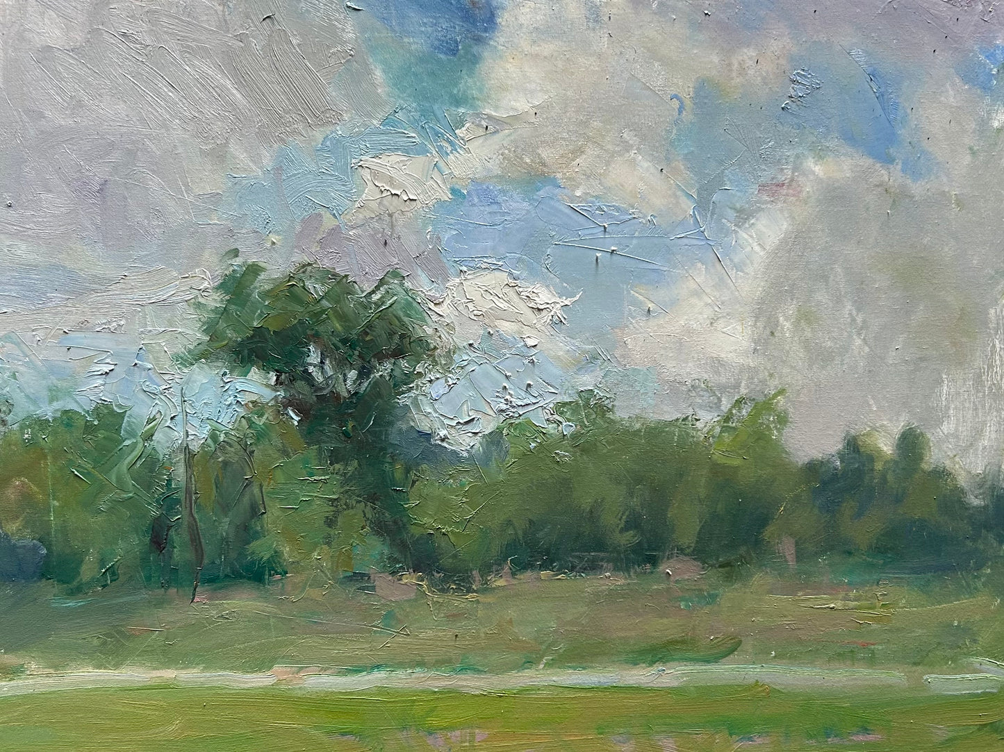 Landscape with Clouds, Wingdale (16 x 20 Inches)