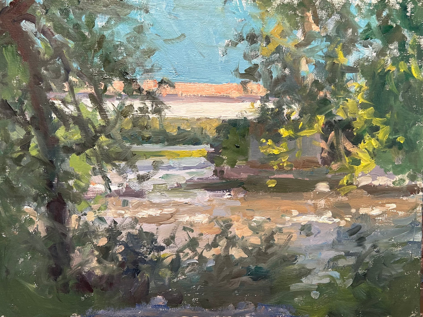 Looking North along the Housatonic (12 x 16 Inches)