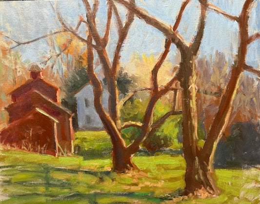 My Grandfather’s Chestnut Trees (16 x 20 Inches)