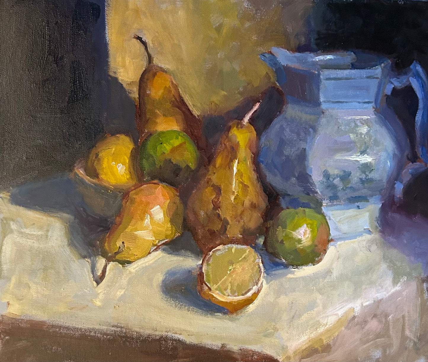 Pitcher and Pears (16 x 20 Inches)