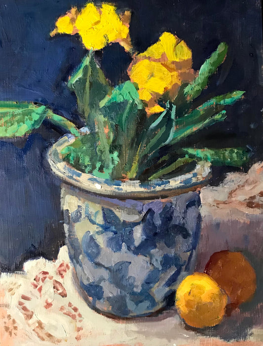Primrose and Lemons (16 x 12 Inches)