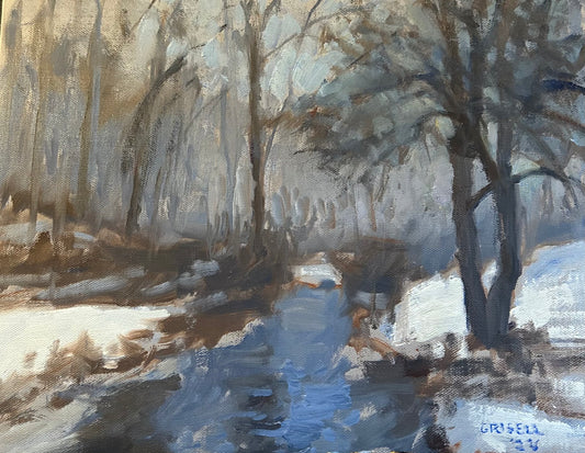 Snow, Water, and Fog (11 x 14 Inches)