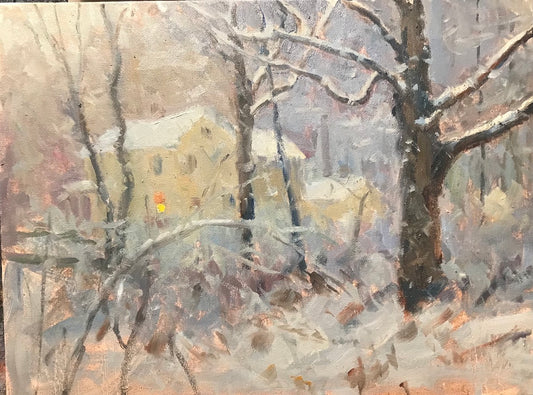 [ON HOLD] Snowy Afternoon (12 x 16 Inches)