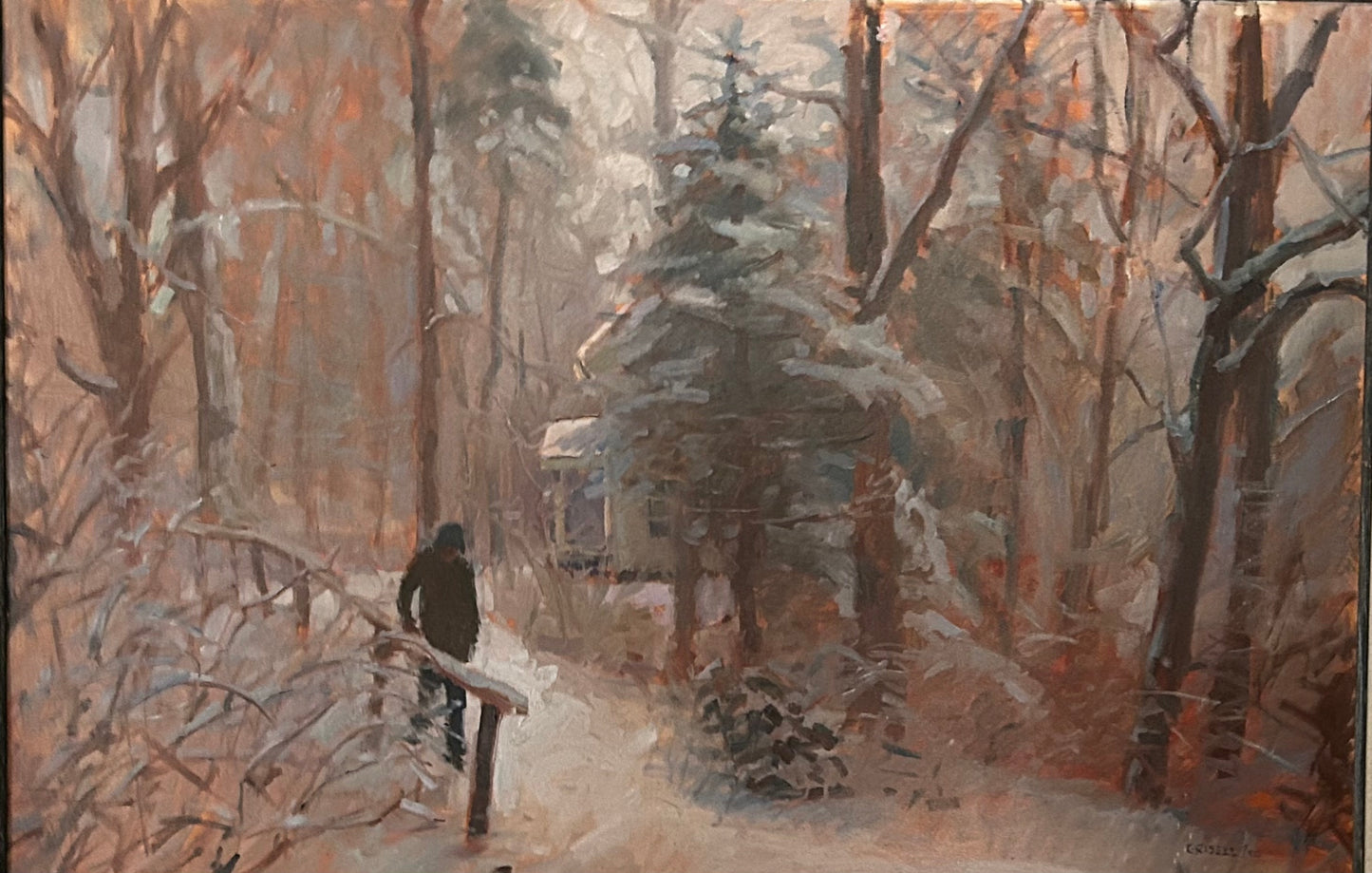 Snowy Path (24 x 36 Inches)