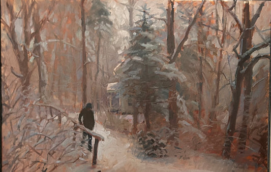 Snowy Path (24 x 36 Inches)