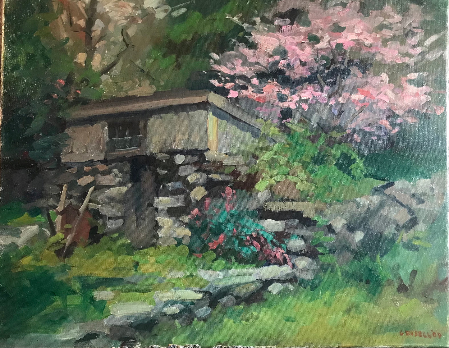 Spring on Old Stone Road (16 x 20 Inches)