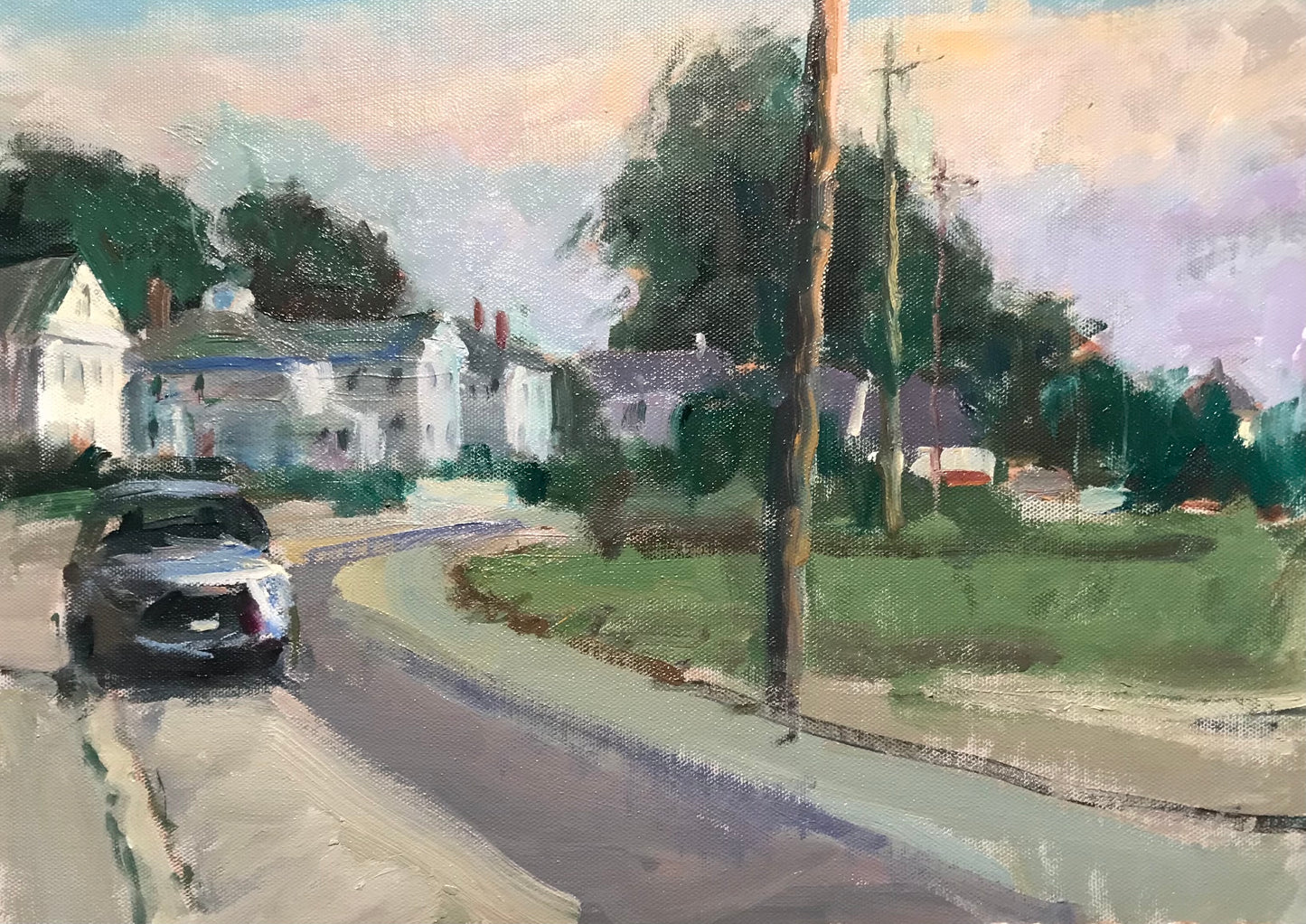 Street in Mystic (12 x 16 Inches)