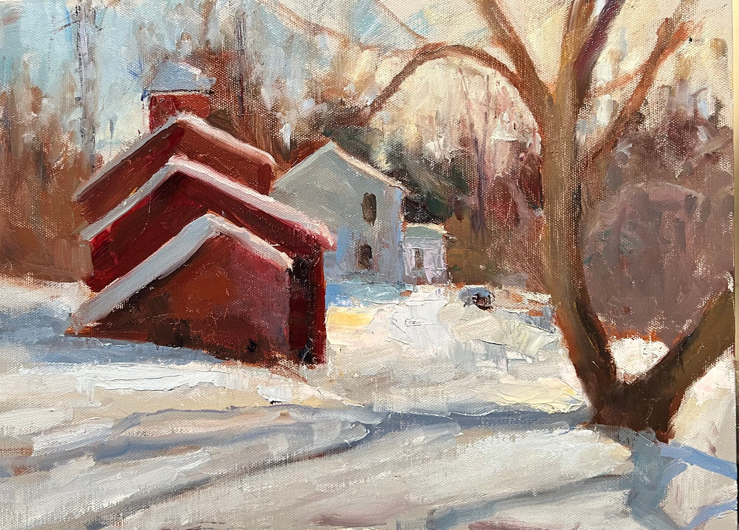 Sunny Day in February (12 x 16 Inches)