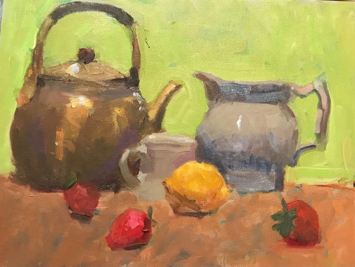 Teakettle and Pitcher (11 x 14 Inches)