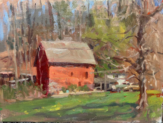The Barn on Mill Pond Road (12 x 16 Inches)