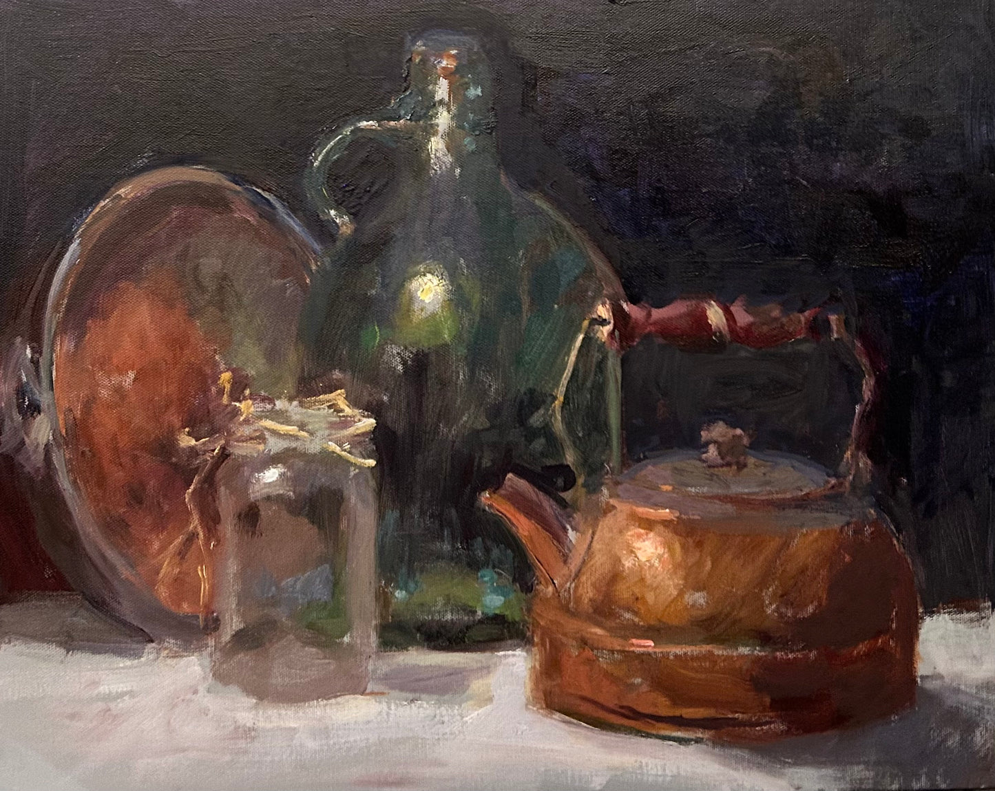 The Green Glass Jug (16 x 20 Inches)