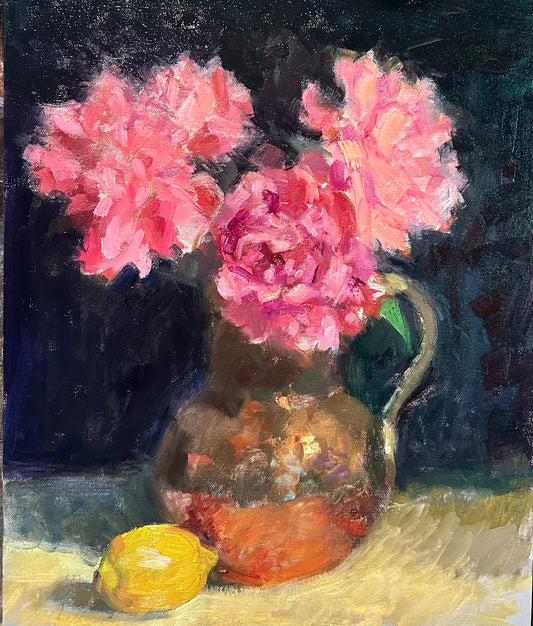The Last Peonies (20 x 16 Inches)