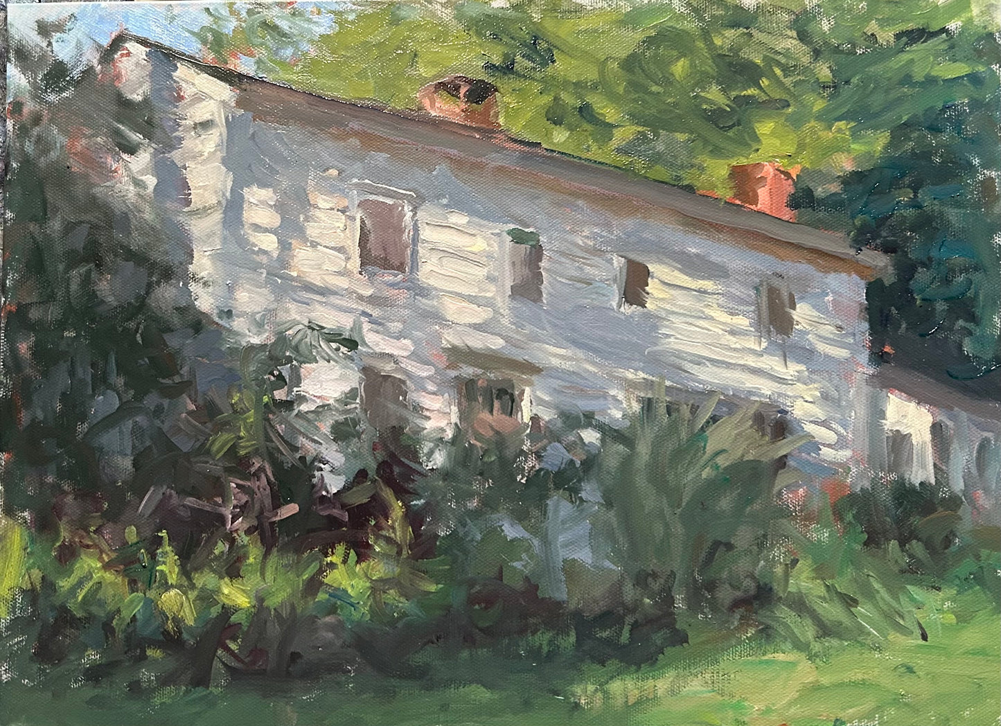 The Piliero House in August (12 x 16 Inches)