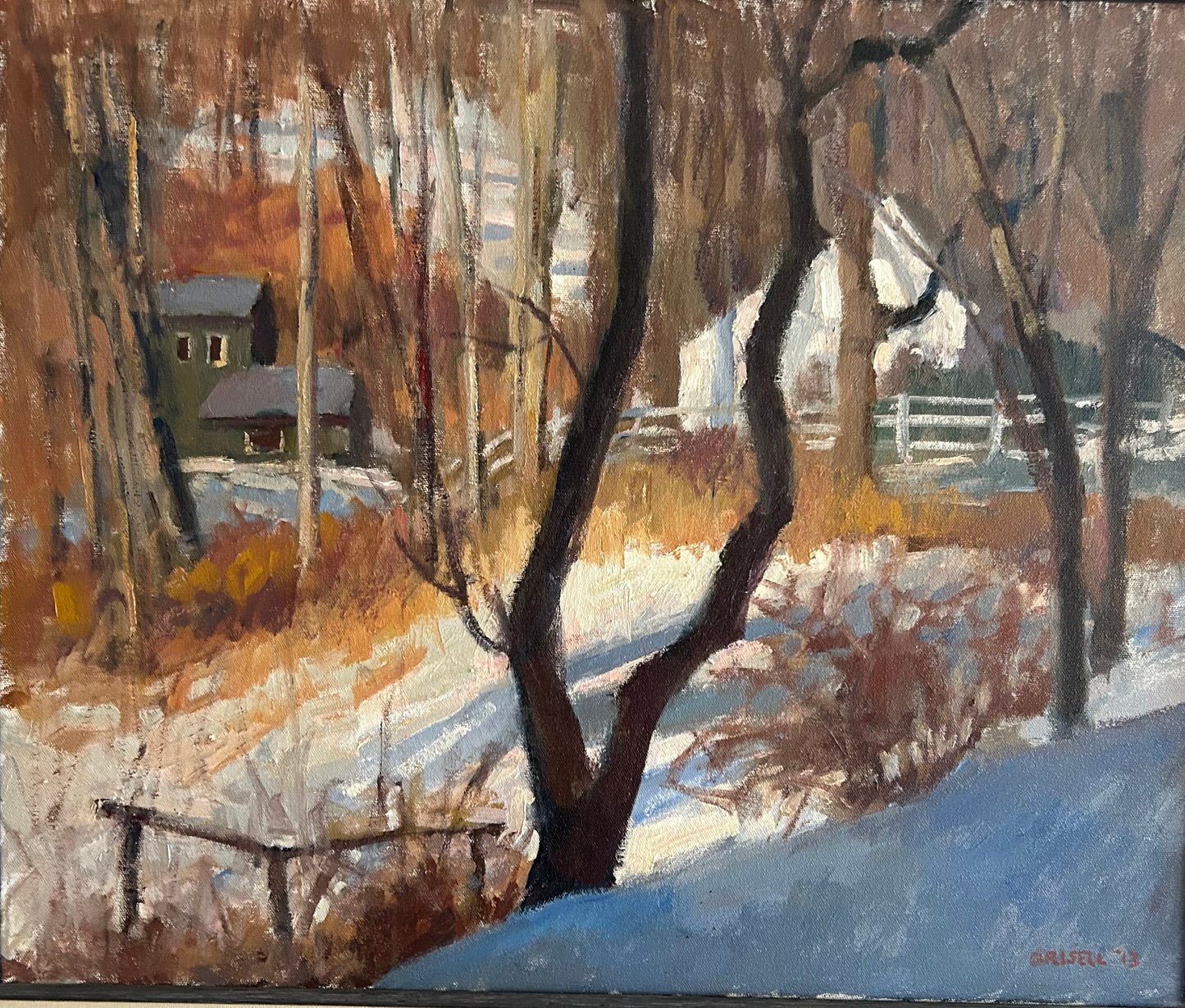 View from My Studio (29 x 24 Inches)