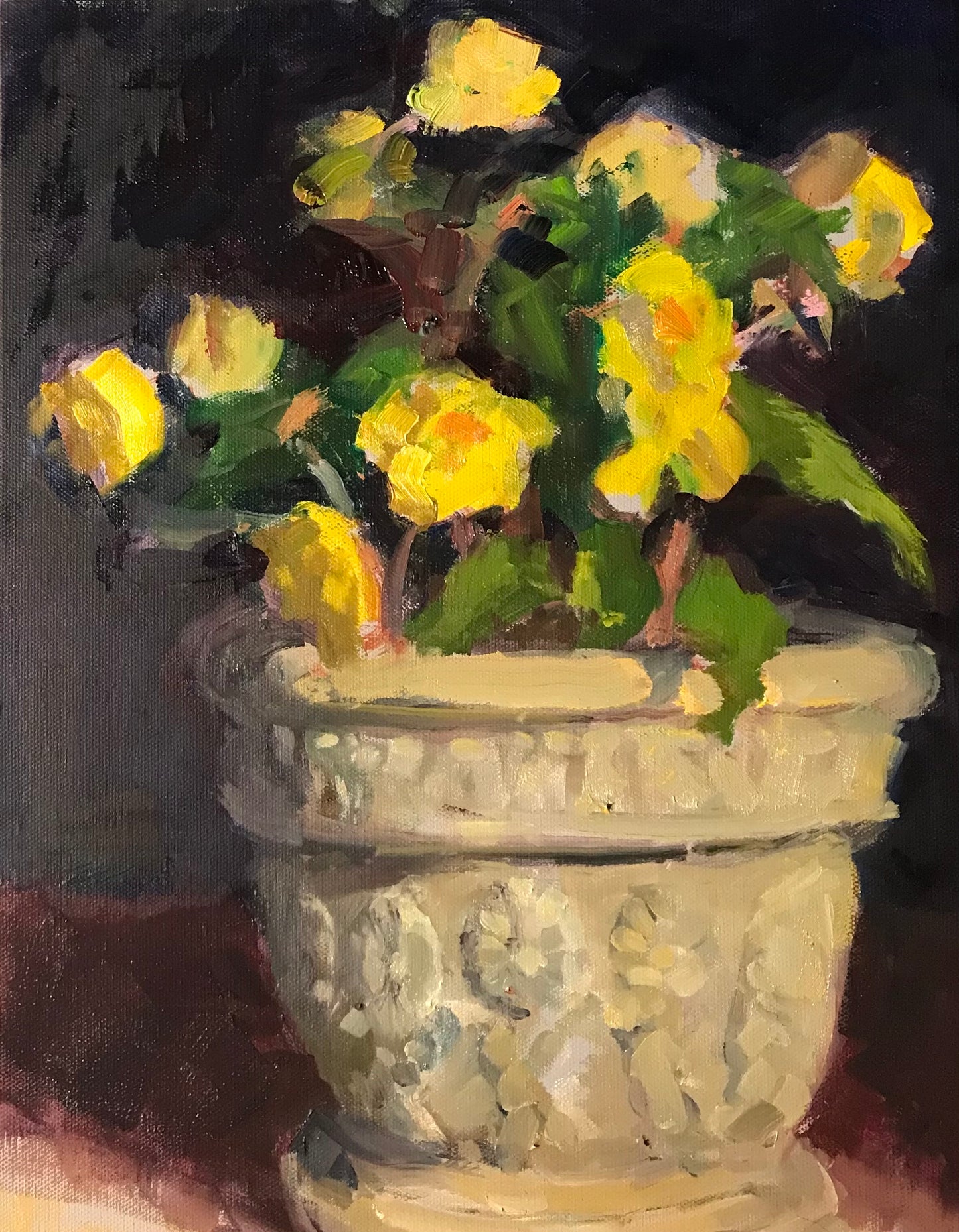 Yellow Begonia (16 x 12 Inches)