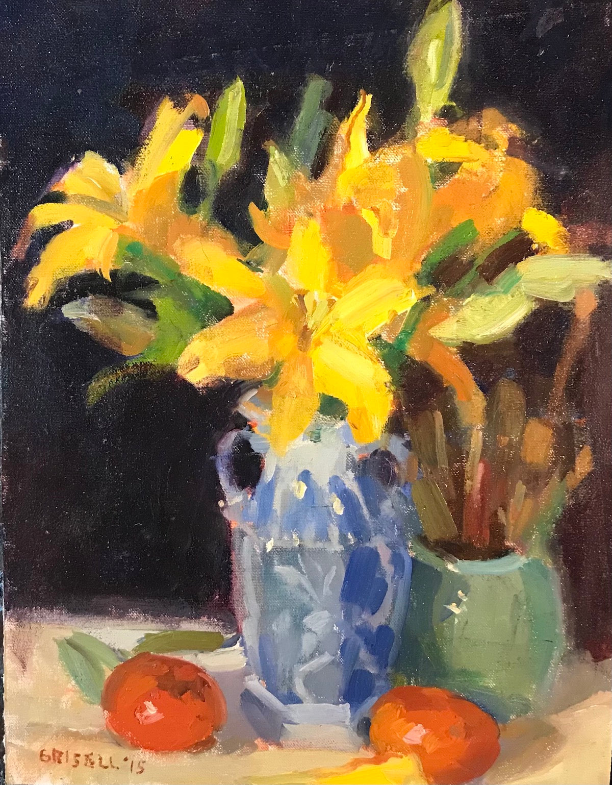 Yellow Lilies (16 x 12 Inches)